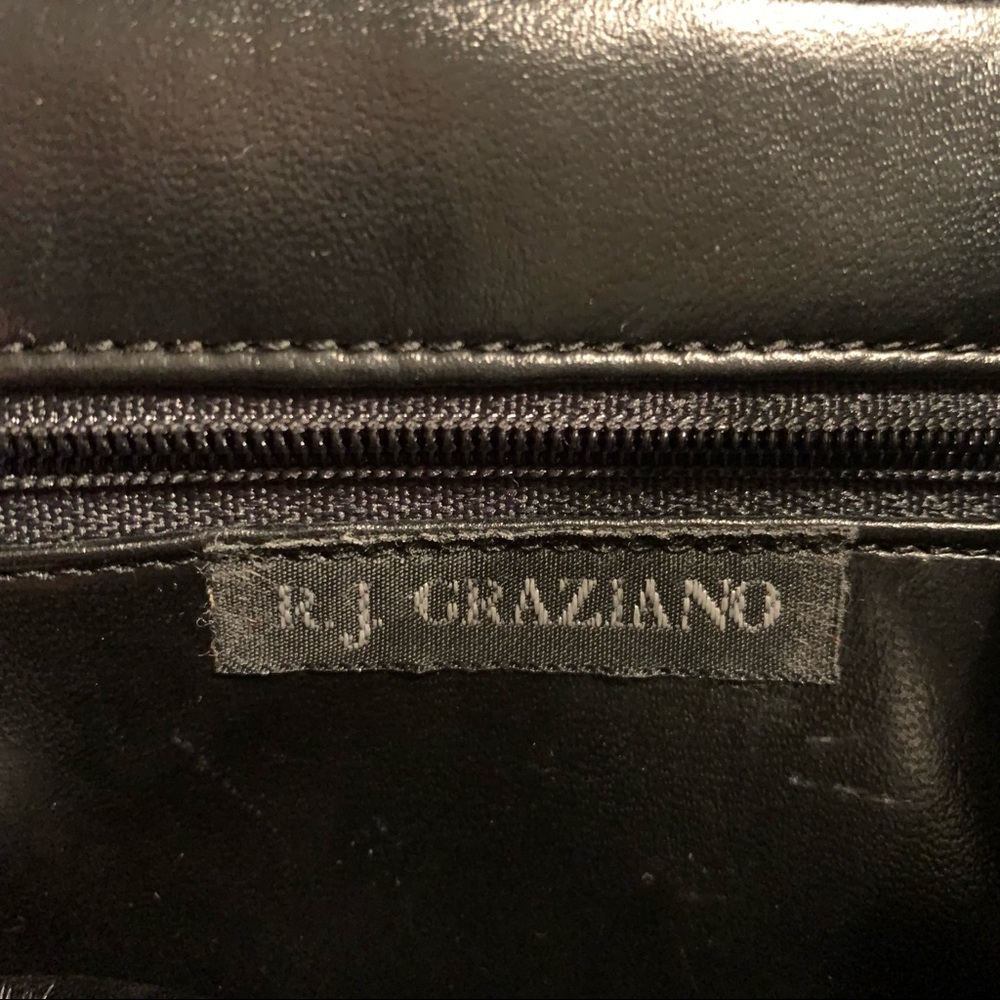 Vintage R.J. GRAZIANO Black Shoulder Bag with Jeweled Accent - Picture 10 of 13
